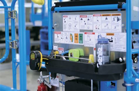 genie scissor lift control box|genie scissor lift tool tray.